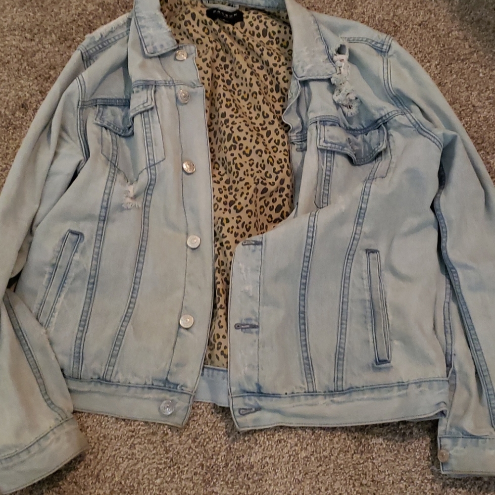 Pacsun distressed jean jacket..will fit M-L..